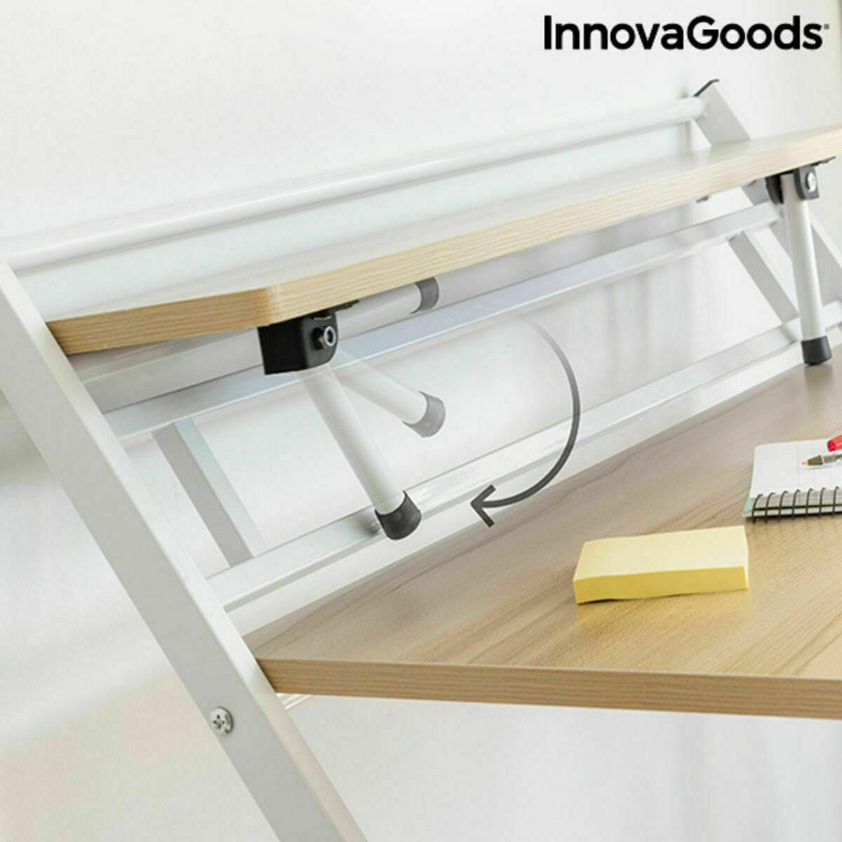 Escritorio Plegable con Estante InnovaGoods Tablezy Madera (Reacondicionado A)