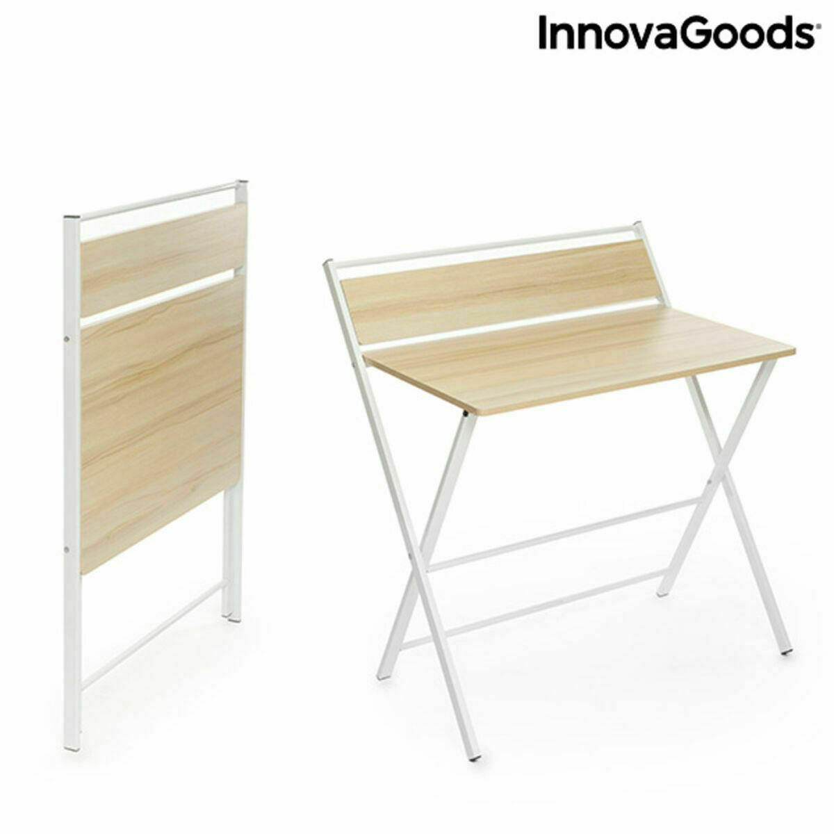 Escritorio Plegable con Estante InnovaGoods Tablezy Madera (Reacondicionado A)