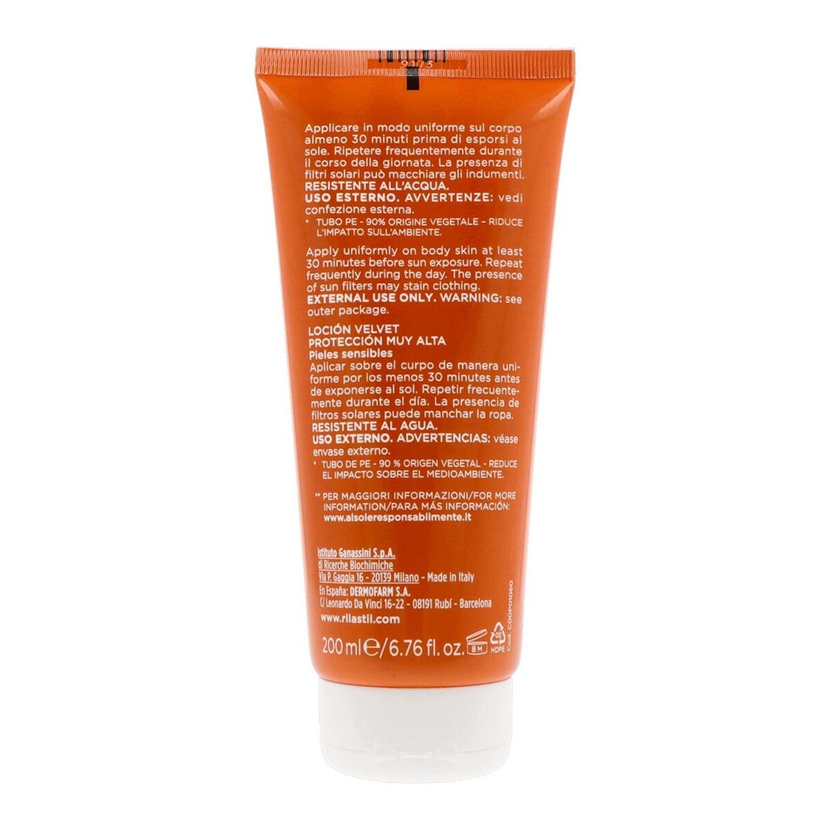Leche Solar Rilastil Sun System Spf 50+ (200 ml)
