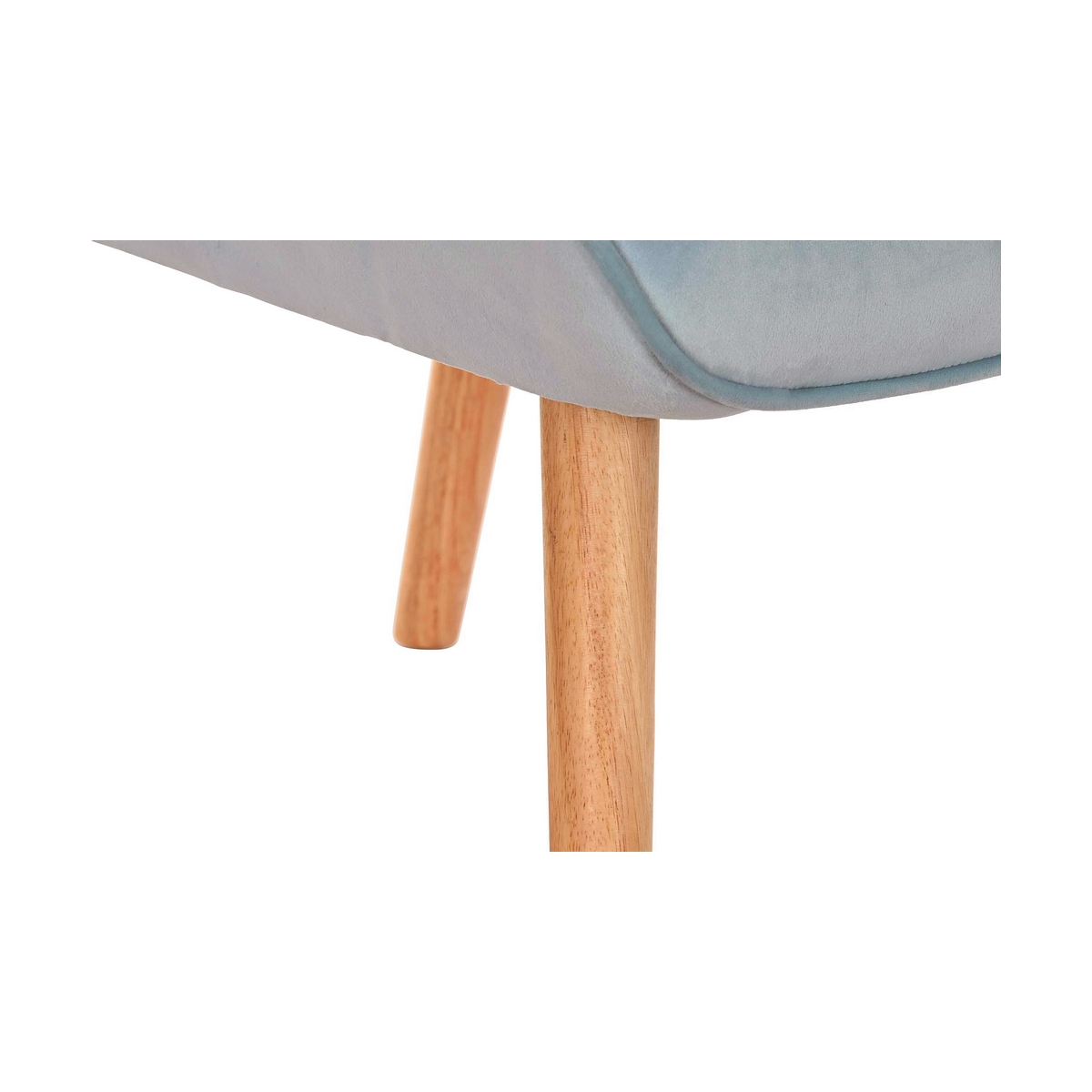 Butaca DKD Home Decor Azul cielo Natural Poliéster Madera 67 x 75 x 96 cm