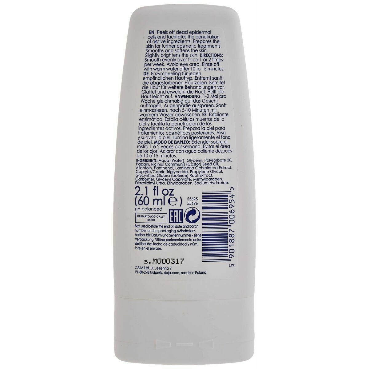 Exfoliante Facial Ziaja Sensitive 60 ml