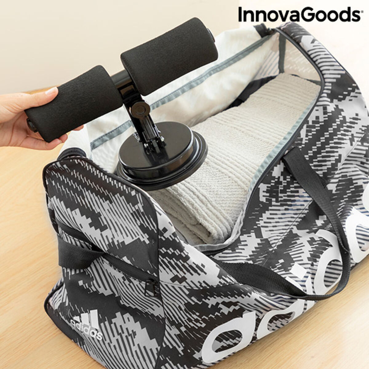 Barra de Sujeción para Abdominales con Ventosa y Guía de Ejercicios CoreUp InnovaGoods Core up (Reacondicionado A)