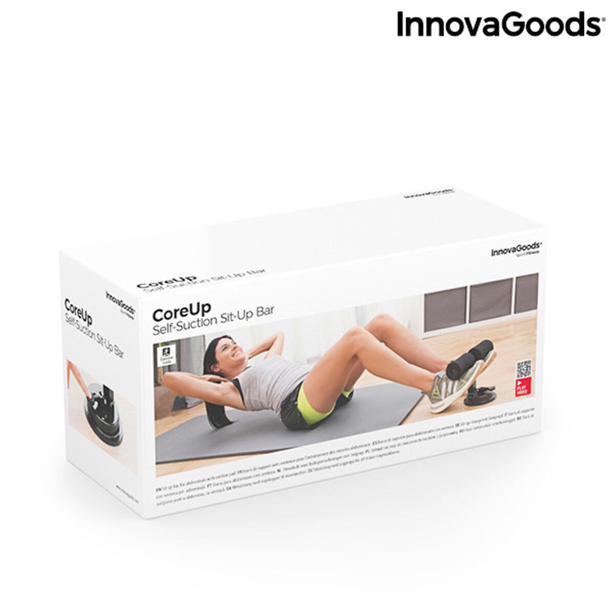 Barra de Sujeción para Abdominales con Ventosa y Guía de Ejercicios CoreUp InnovaGoods Core up (Reacondicionado A)