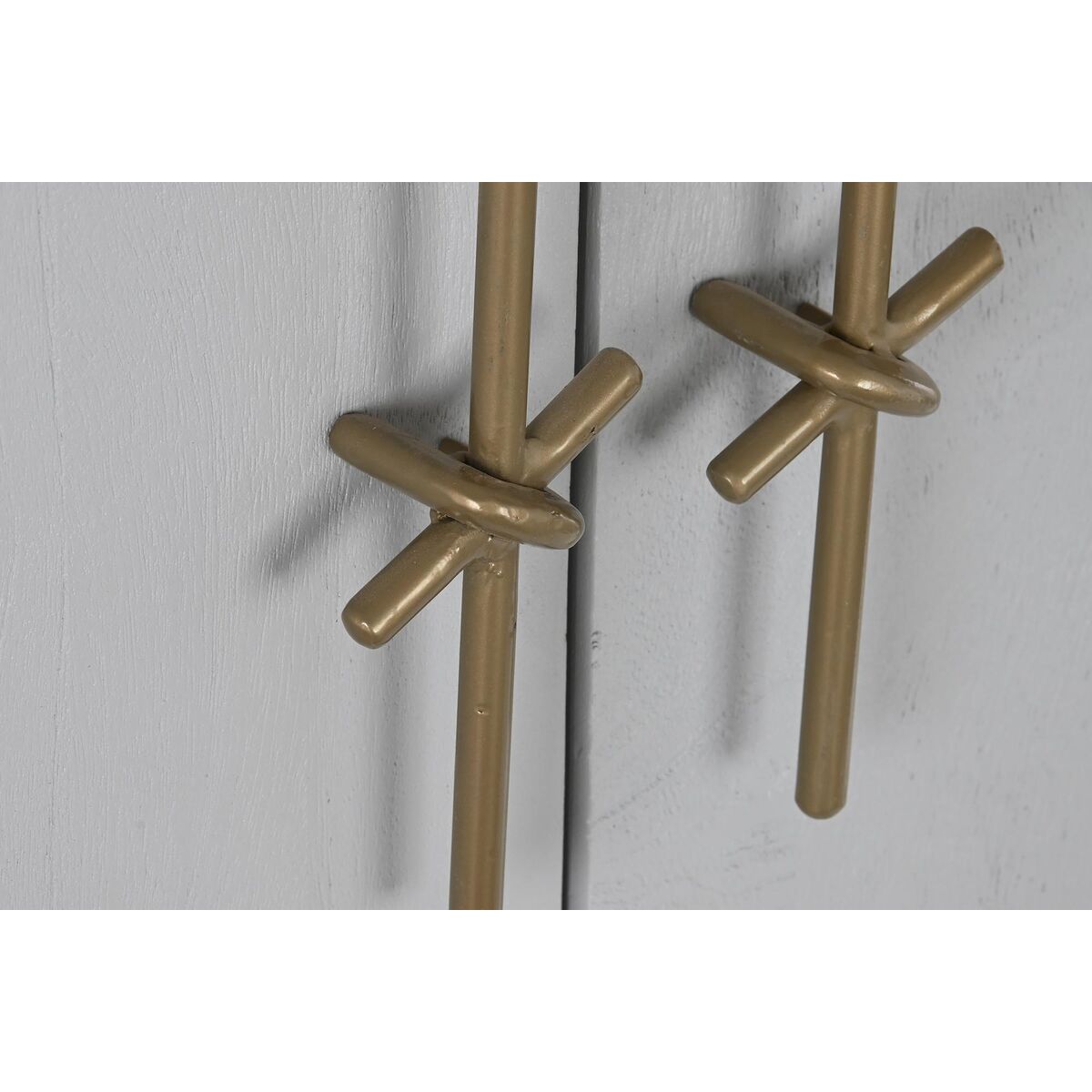 Armario DKD Home Decor Blanco Dorado Hierro Madera de mango 85 x 45 x 110 cm BAR