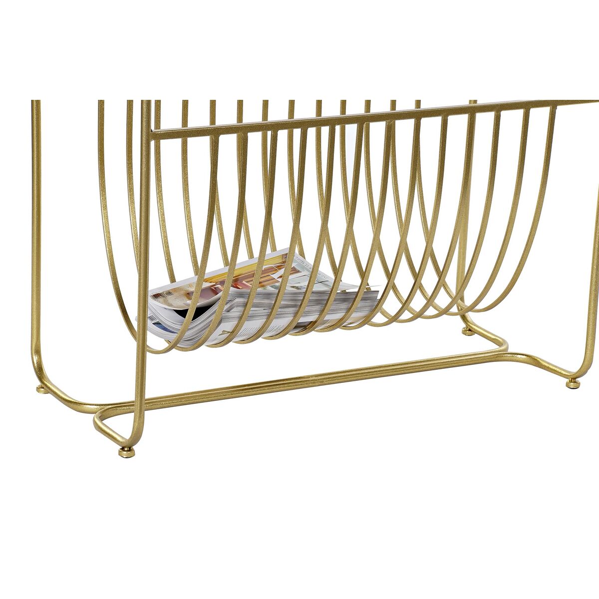 Revistero DKD Home Decor Espejo Dorado Metal (76 x 35 x 83 cm)