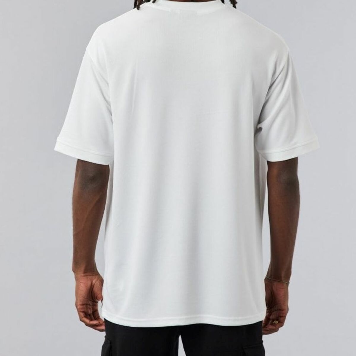Camiseta de Manga Corta NBA SCRIPT MESH New Era WHIFDR 60284736 Blanco