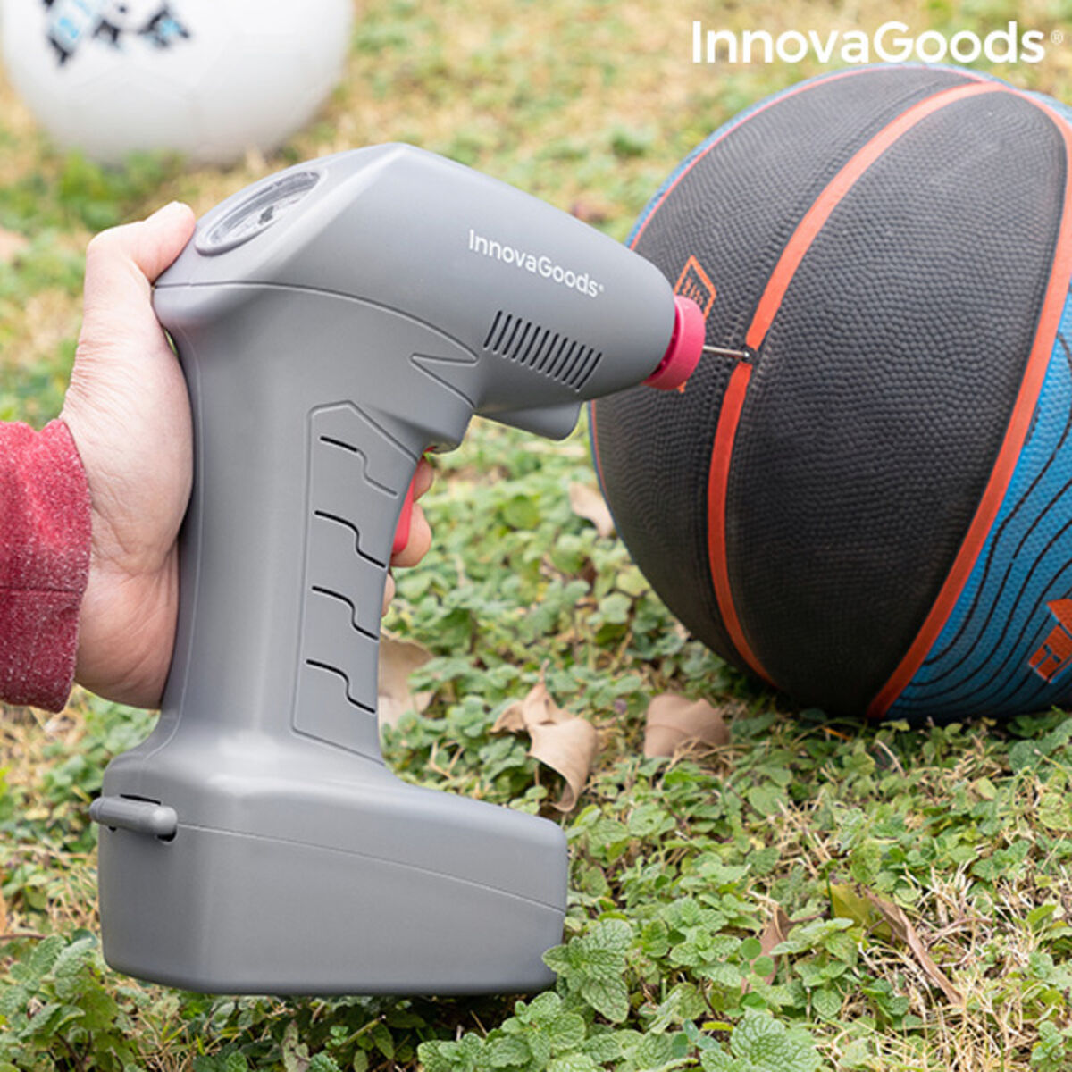 Compresor de Aire Portátil con LED Airpro+ InnovaGoods IG815783 100 W (Reacondicionado A)