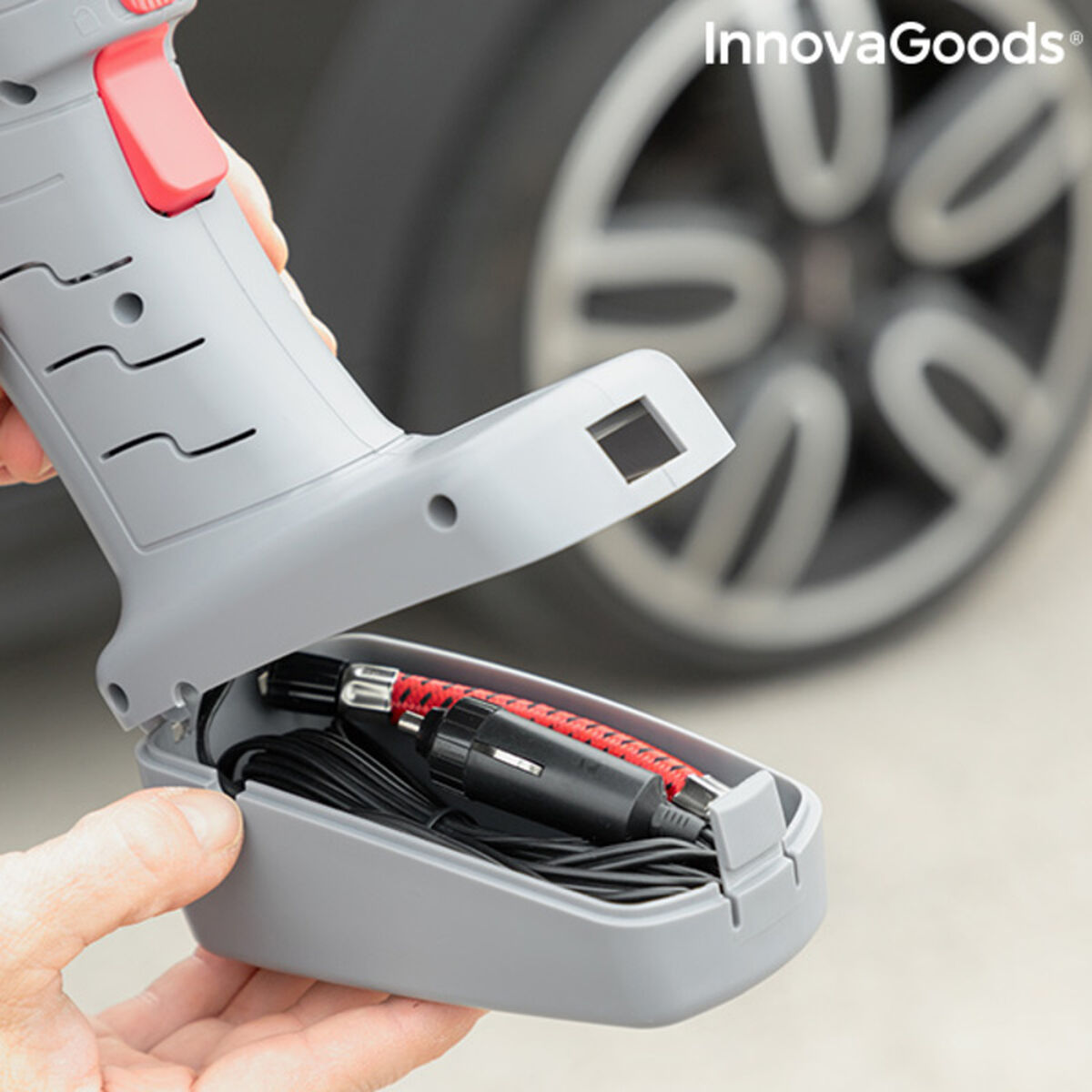 Compresor de Aire Portátil con LED Airpro+ InnovaGoods IG815783 100 W (Reacondicionado A)