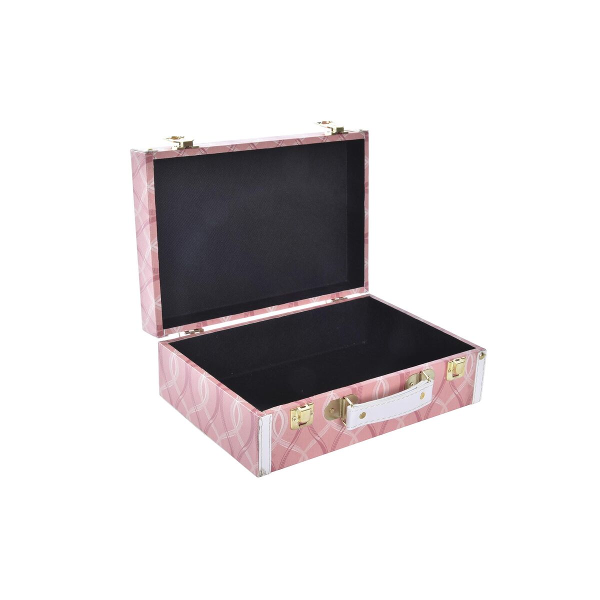 Juego de Cajas Decorativas DKD Home Decor Lienzo Madera (40 x 31 x 15 cm)