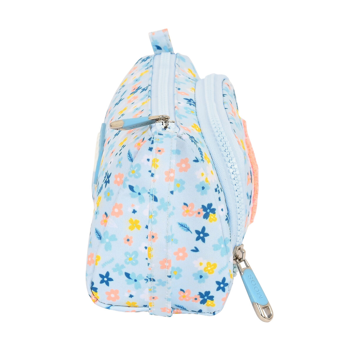 Estuche Escolar con Accesorios Moos Lovely Azul (32 Piezas)