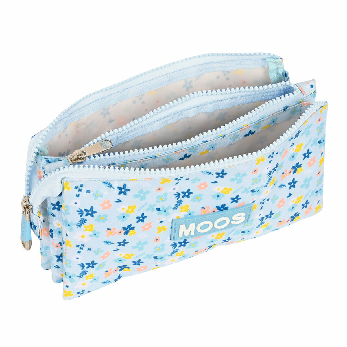 Portatodo Triple Moos Lovely Azul 22 x 12 x 3 cm