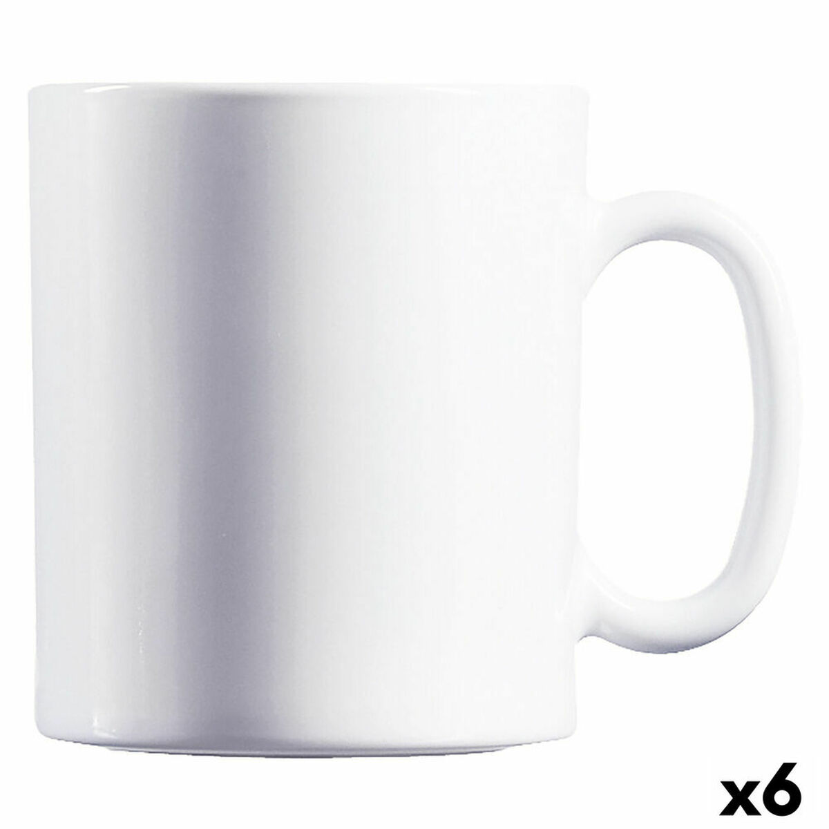 Taza Luminarc Evolutions Blanco Vidrio 320 ml (6 Unidades) (Pack 6x)