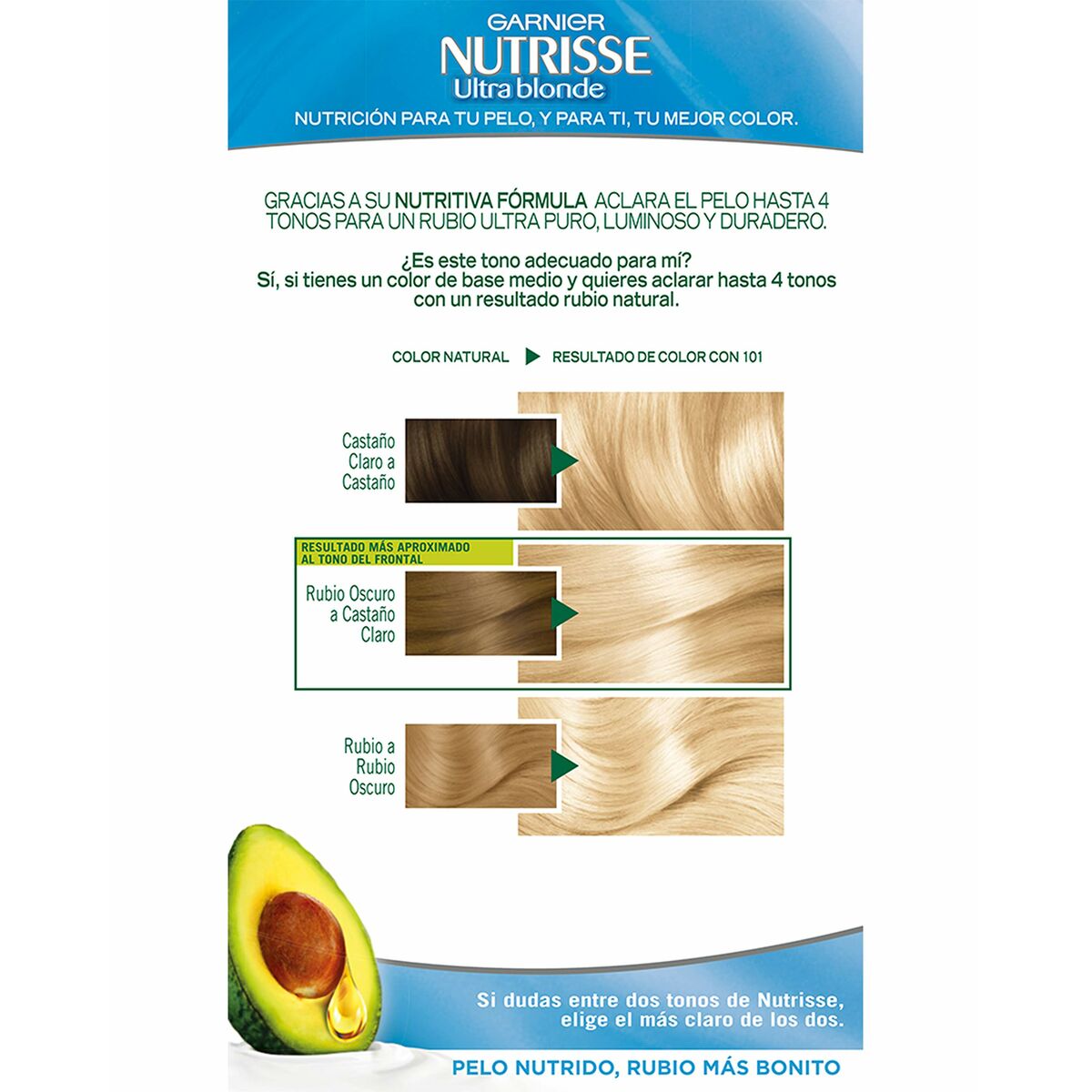 Mascarilla Aclarante Rubios Garnier Nutrisse Ultra Blonde 101 - Sable