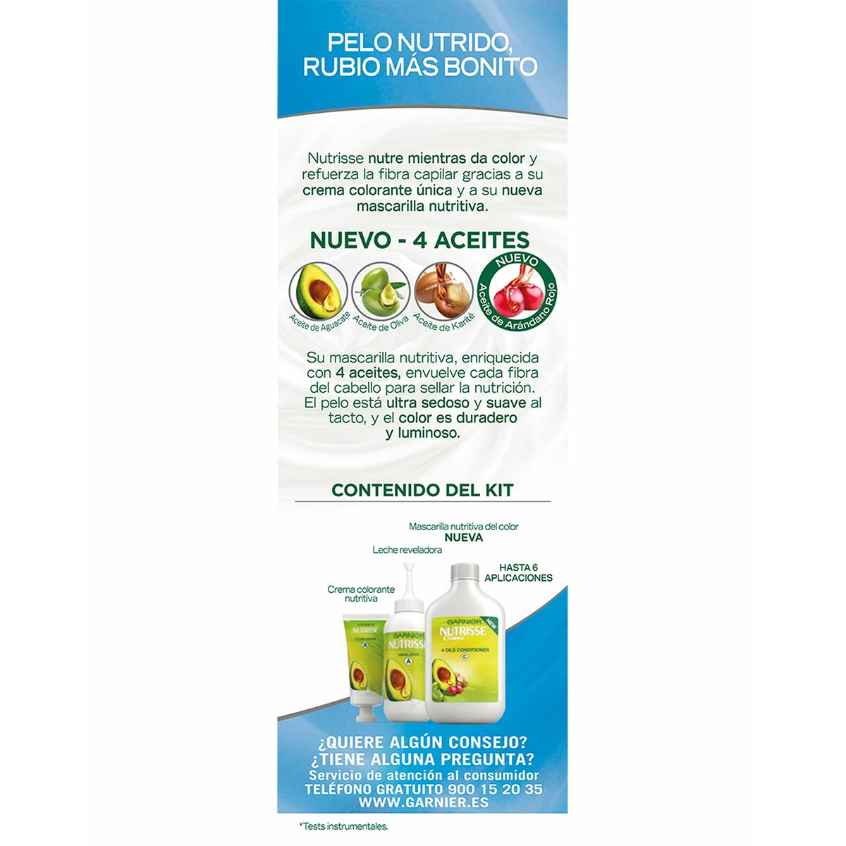 Mascarilla Aclarante Rubios Garnier Nutrisse Ultra Blonde 101 - Sable