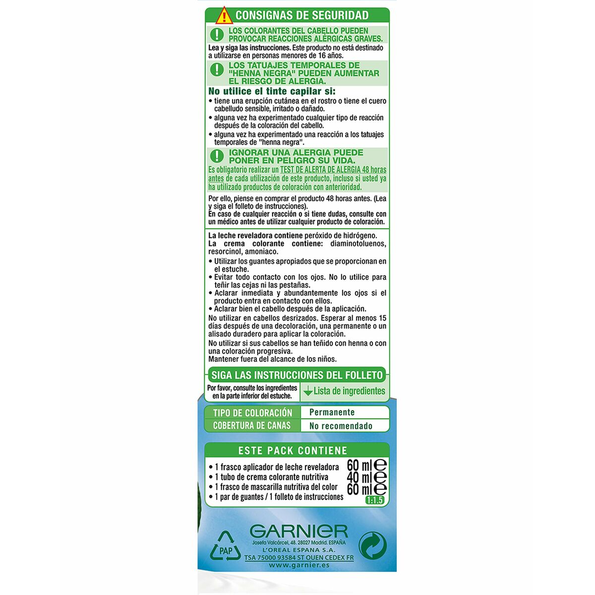 Mascarilla Aclarante Rubios Garnier Nutrisse Ultra Blonde 101 - Sable