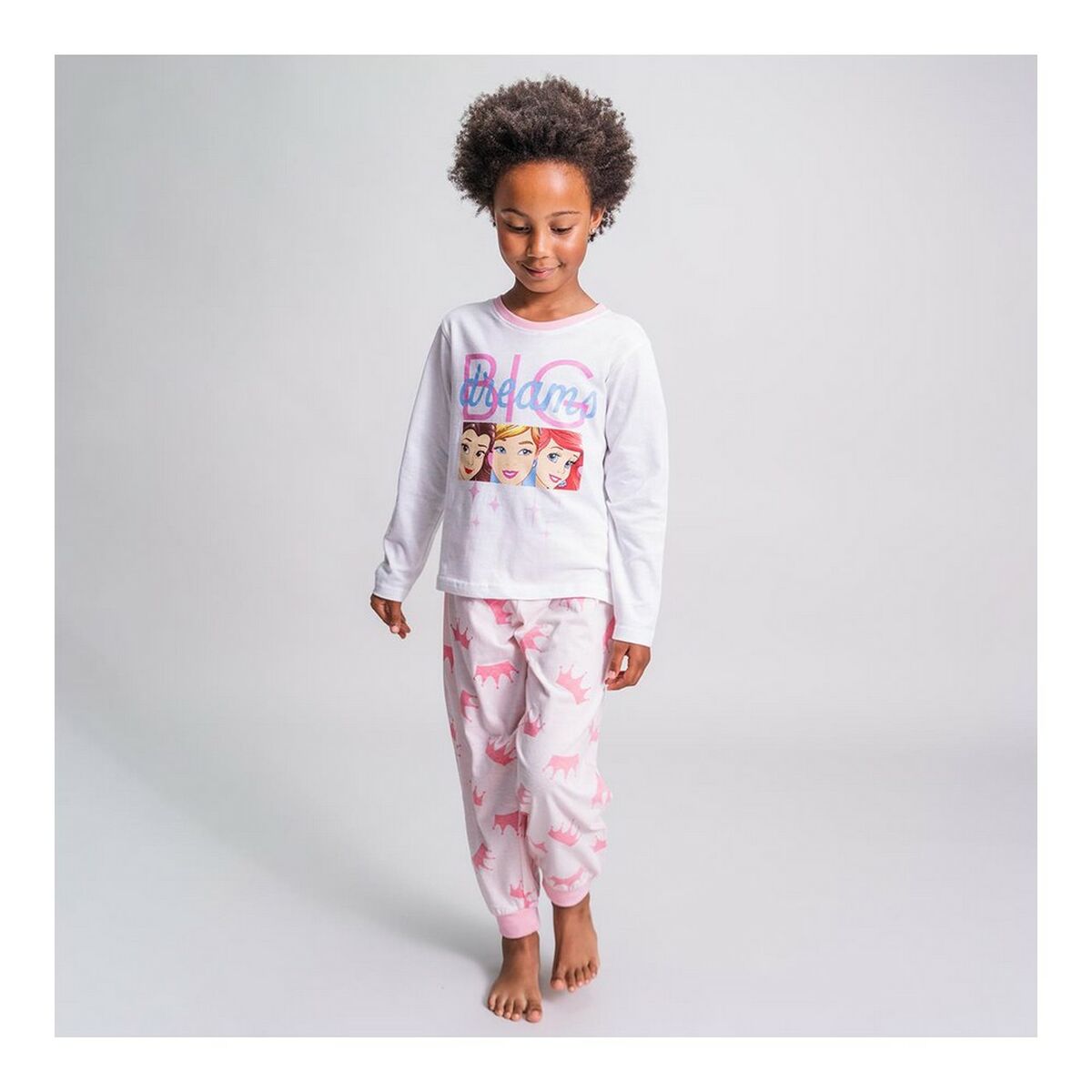 Pijama Infantil Disney Princess Blanco