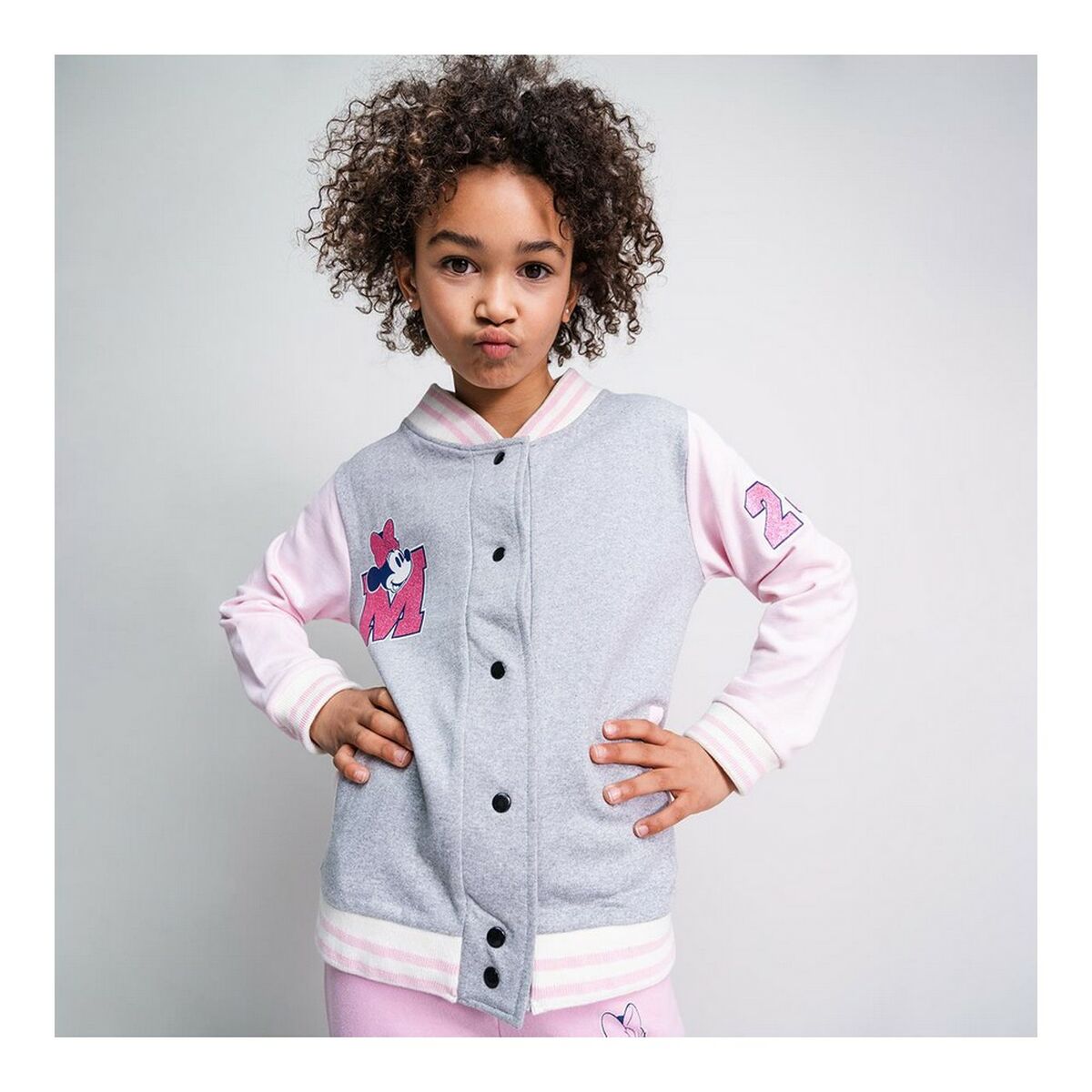 Chaqueta Infantil Minnie Mouse Gris