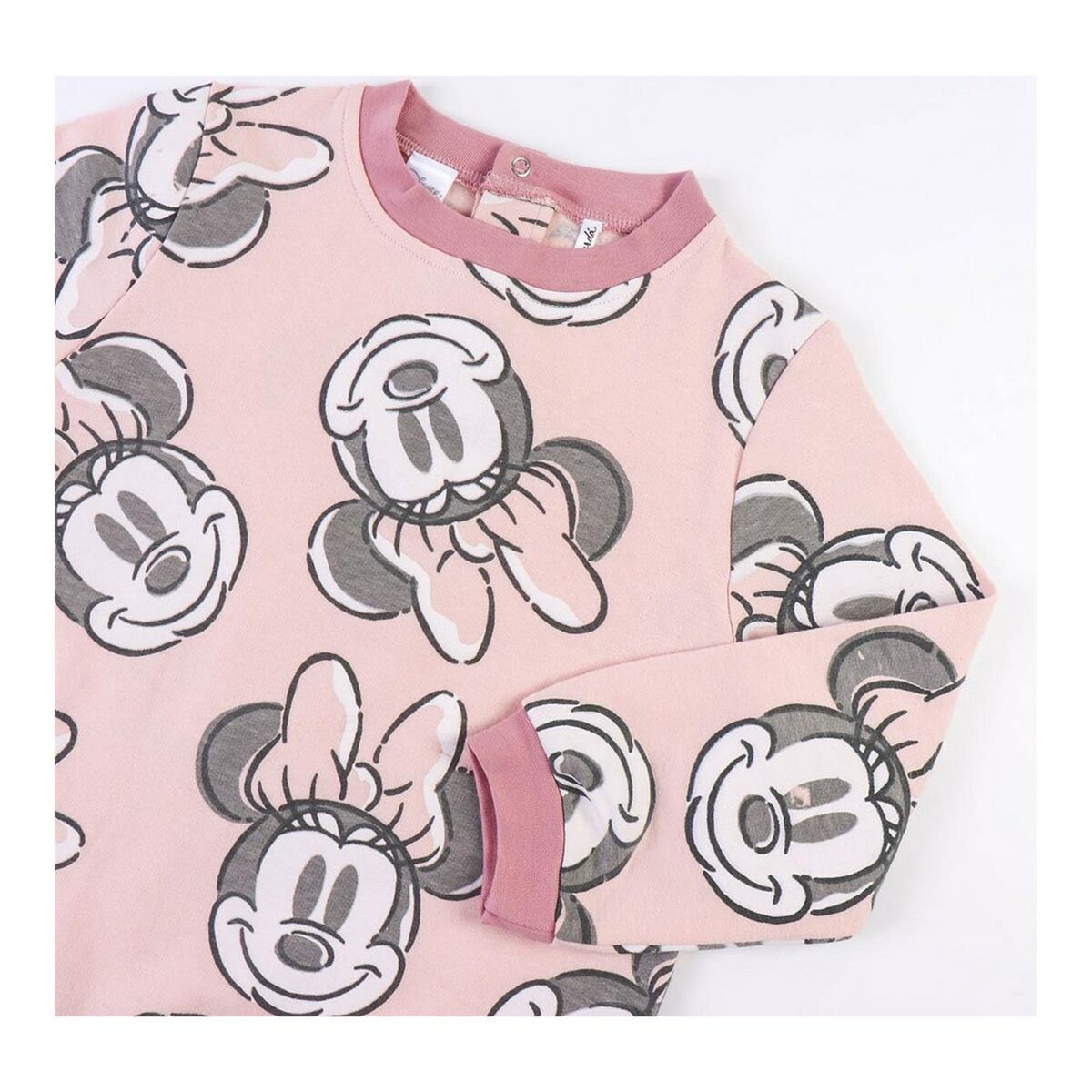 Chándal Infantil Minnie Mouse Rosa Ocre