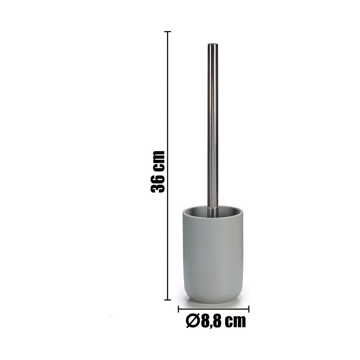 Set de Baño Berilo Gris Acero Inoxidable Polipropileno 16,5 x 29,5 x 17 cm 4 Piezas