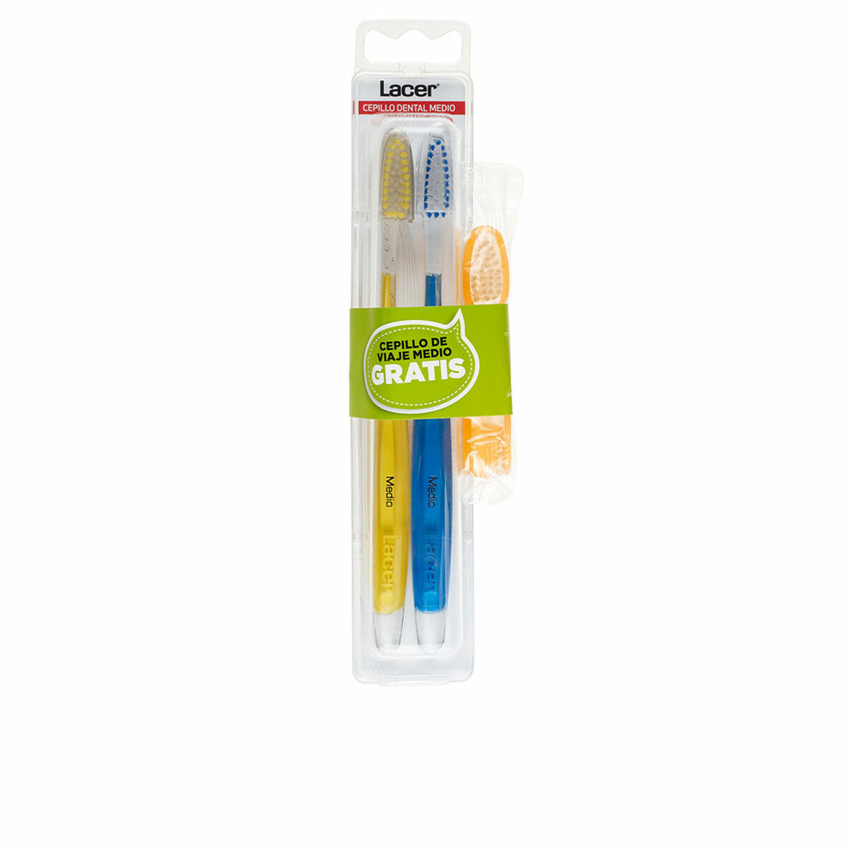 Cepillo de Dientes Lacer Technic Medio (3 Piezas) (2 Unidades)