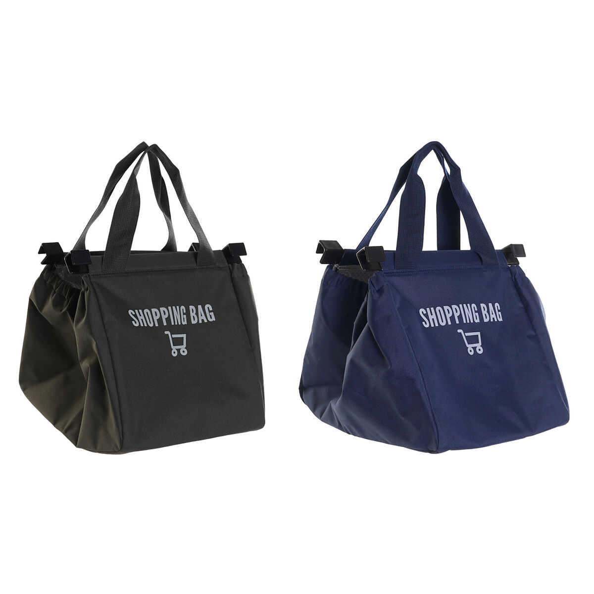 Bolsa Térmica DKD Home Decor Verde Azul marino 24 x 27 x 29 cm (2 Unidades)