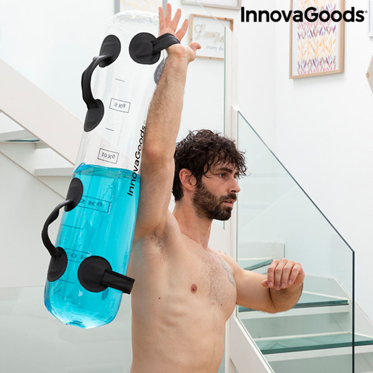 Bolsa de Agua para Entrenamiento Fitness con Guía de Ejercicios Watrainer InnovaGoods V0103267 13 L (Reacondicionado A+)