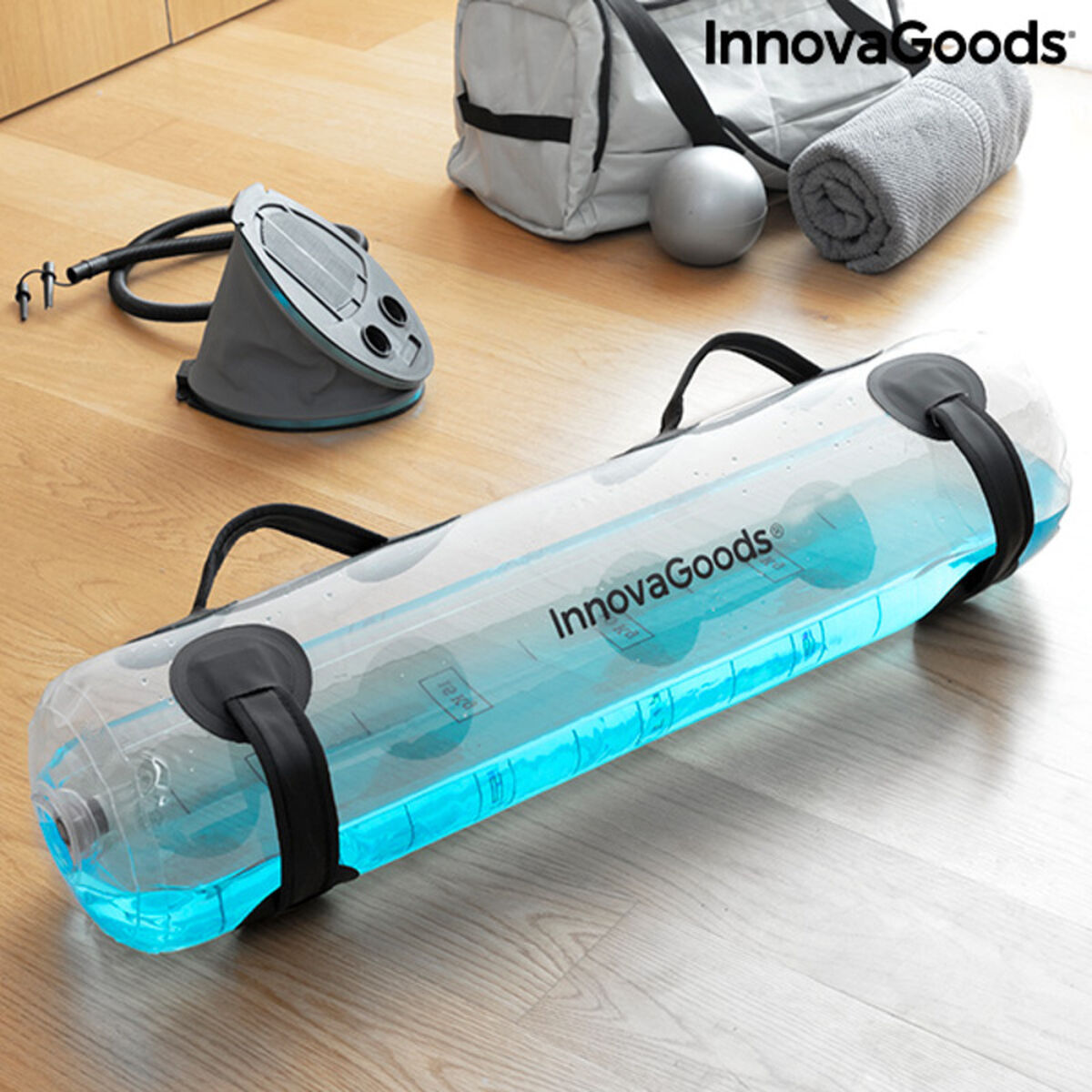 Bolsa de Agua para Entrenamiento Fitness con Guía de Ejercicios Watrainer InnovaGoods V0103267 13 L (Reacondicionado A+)