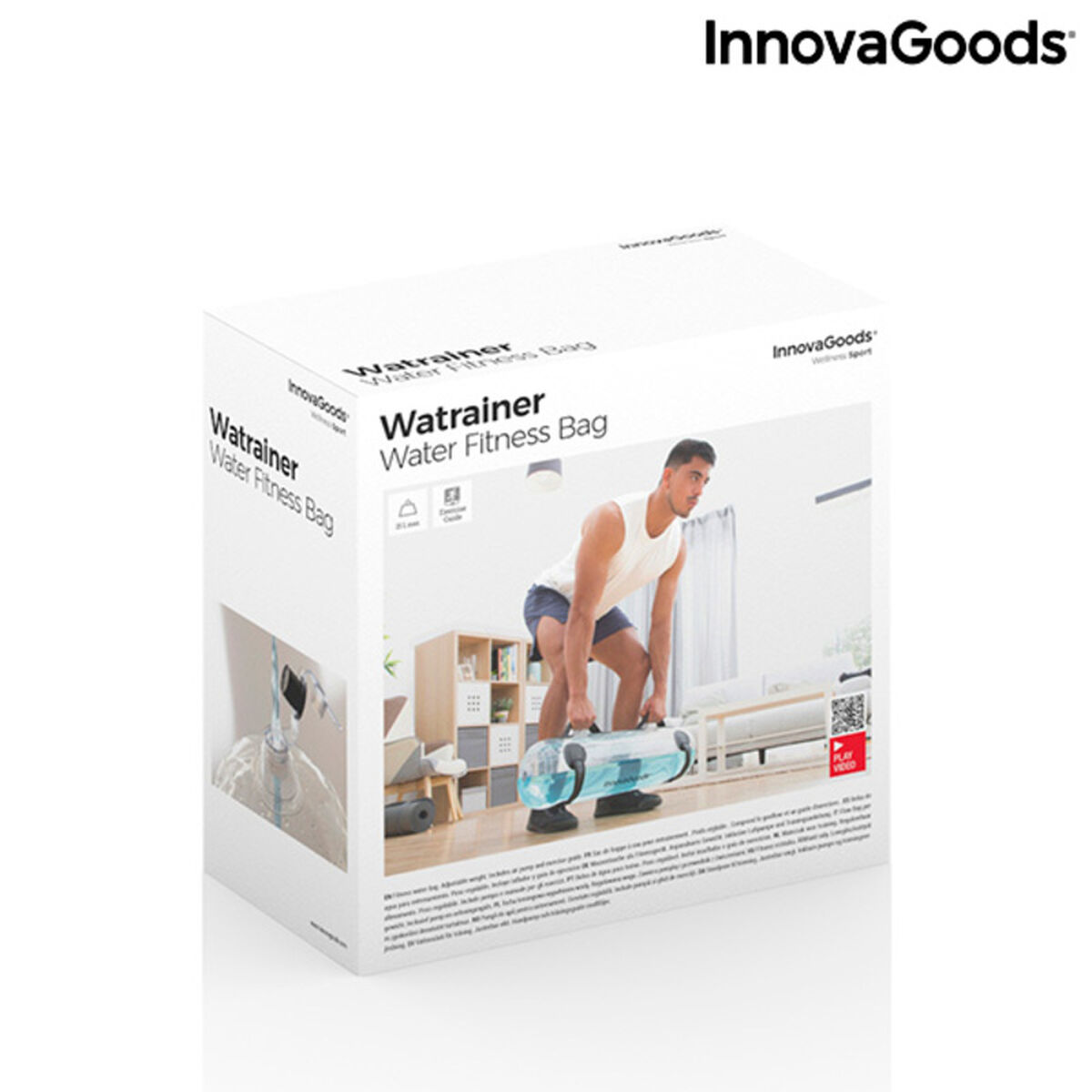 Bolsa de Agua para Entrenamiento Fitness con Guía de Ejercicios Watrainer InnovaGoods V0103267 13 L (Reacondicionado A+)
