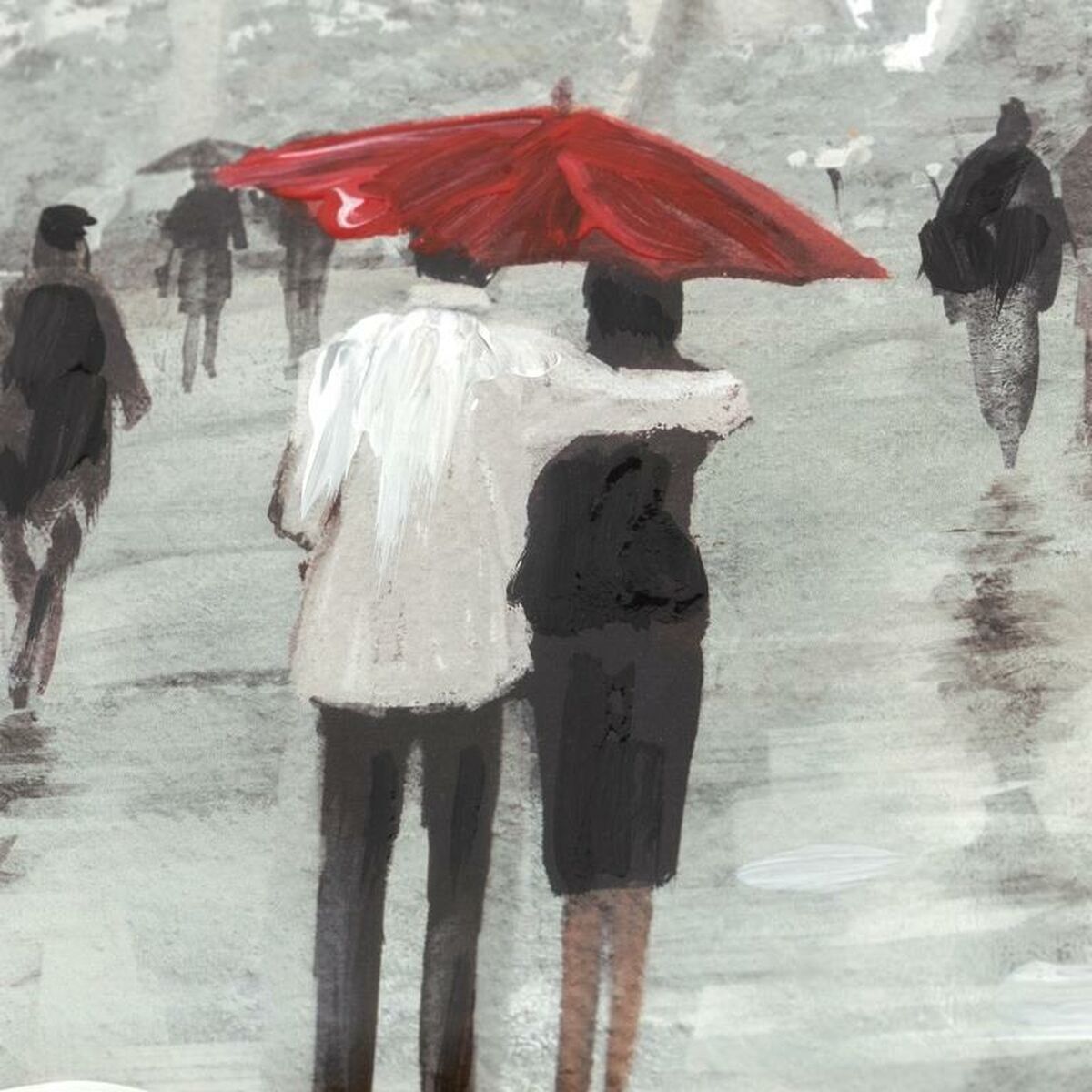 Lienzo DKD Home Decor Poliestireno Lienzo 60 x 3 x 60 cm 63 x 3 x 63 cm