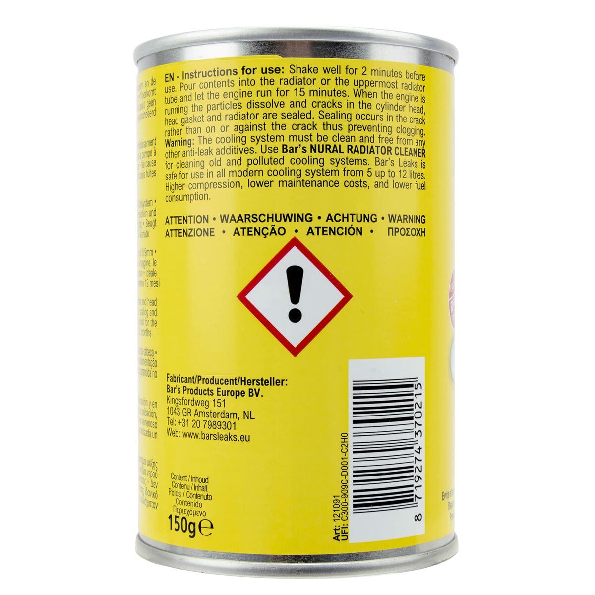 Limpiador de Radiador Bar's Leaks BARS121091 150 gr