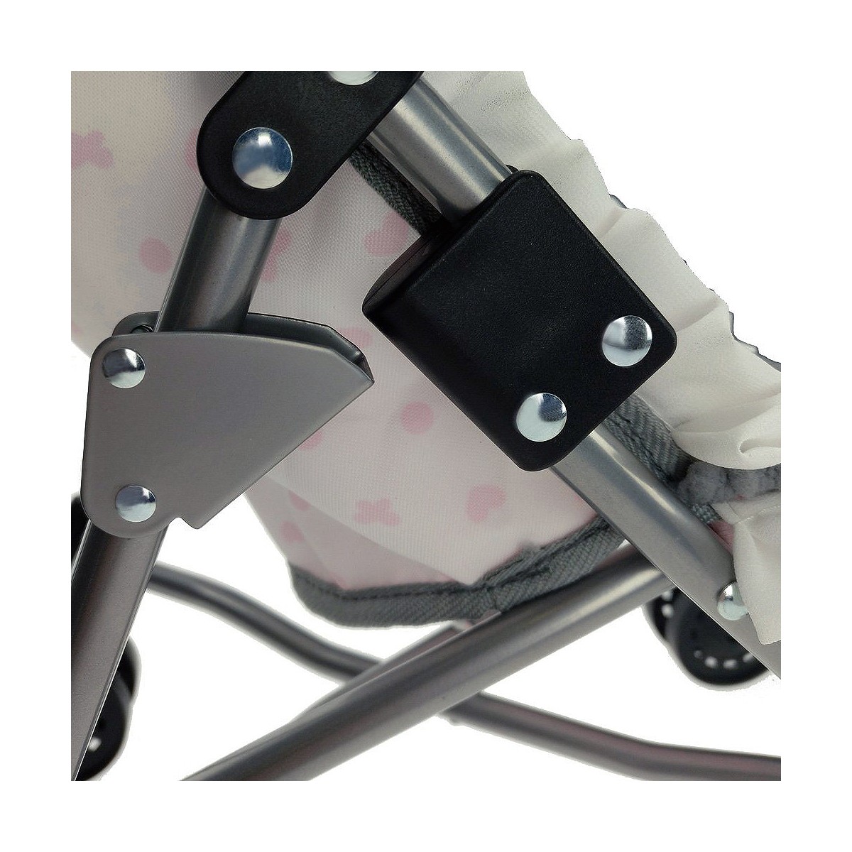 Silla para Muñecas Reig Paraguas Blanco Rosa Lunares