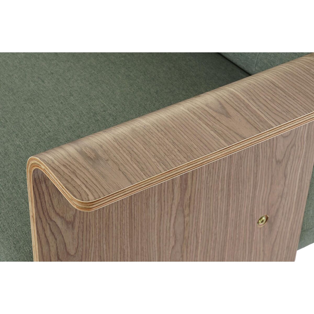 Sofá Cama DKD Home Decor 203 x 87 x 81 cm Negro Metal Marrón Verde