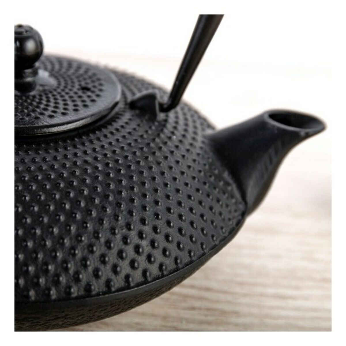 Tetera Quid Aissa Negro Metal Acero Inoxidable 800 ml