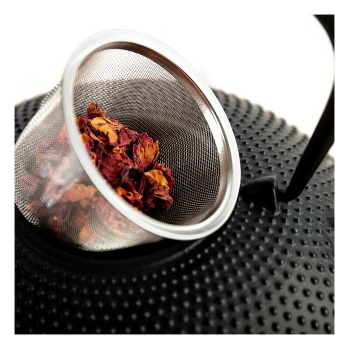 Tetera Quid Aissa Negro Metal Acero Inoxidable 800 ml