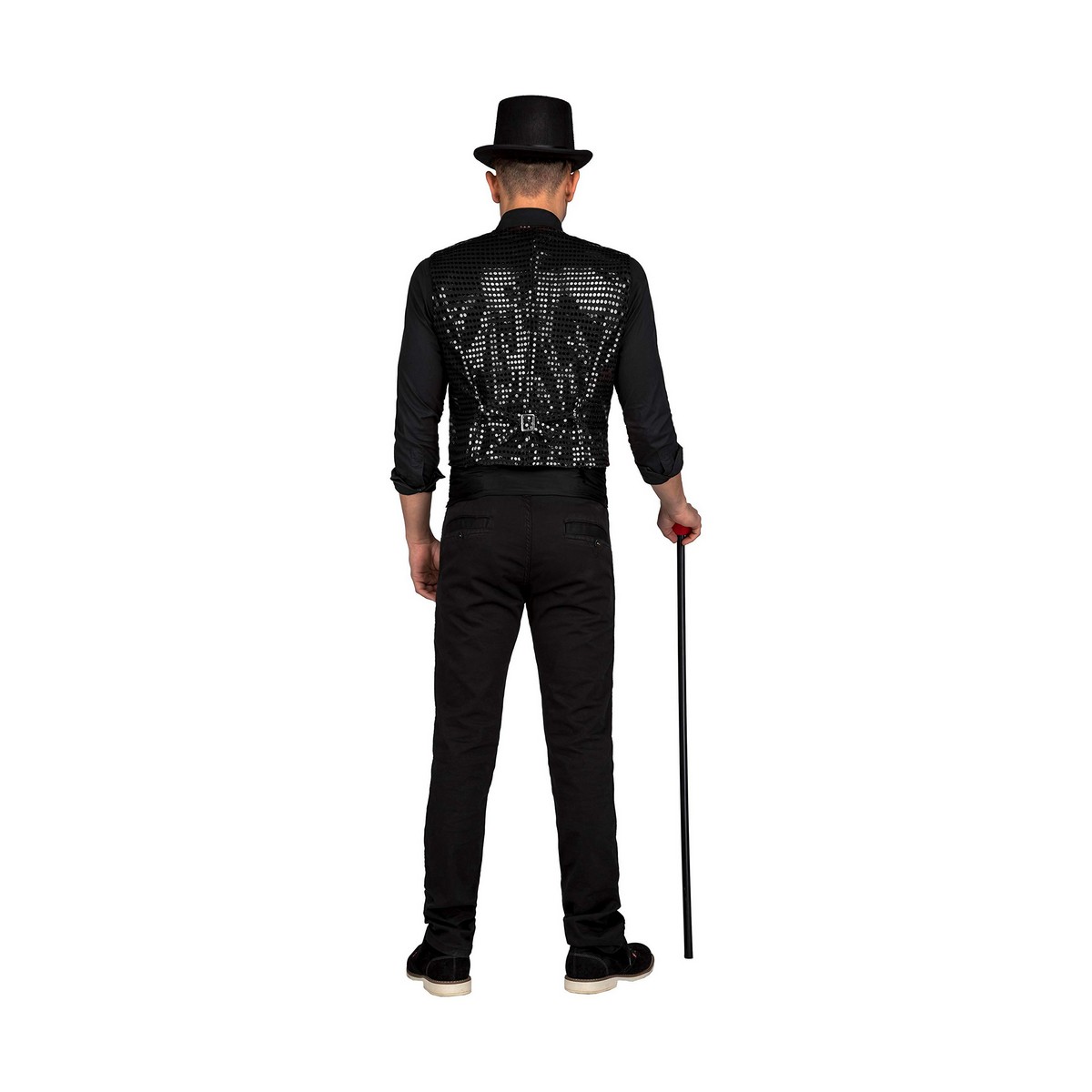 Disfraz para Adultos My Other Me Showman Negro Chaleco M/L