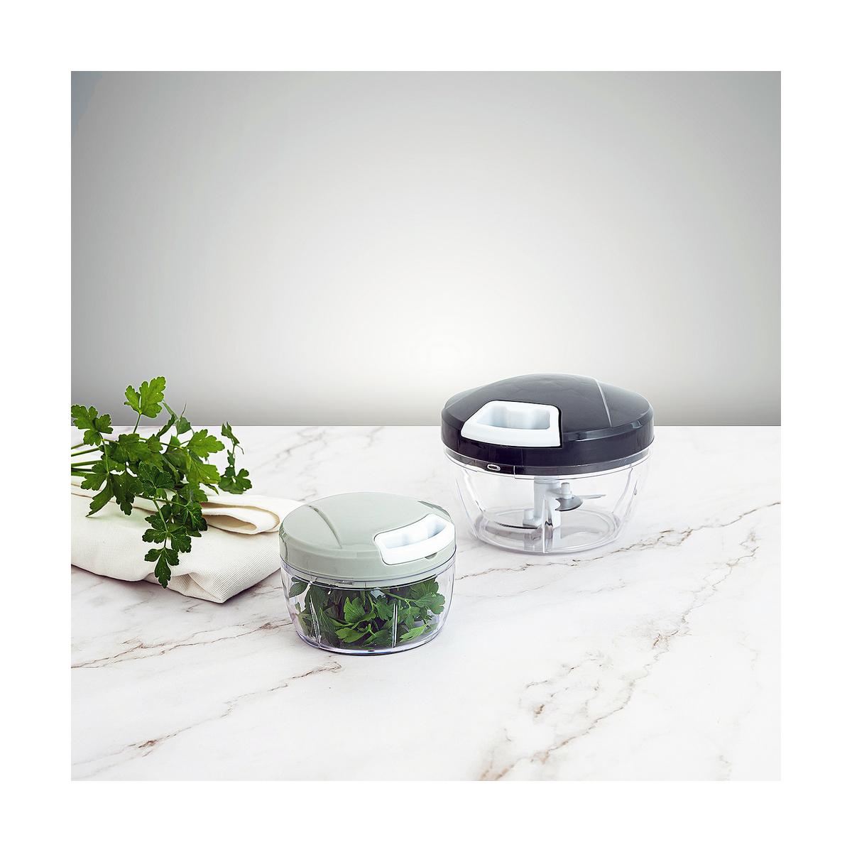 Mini Picadora Manual con Cuerda Bidasoa Tribeca 8,5 x 6,5 cm (8,5 x 6,5 cm)