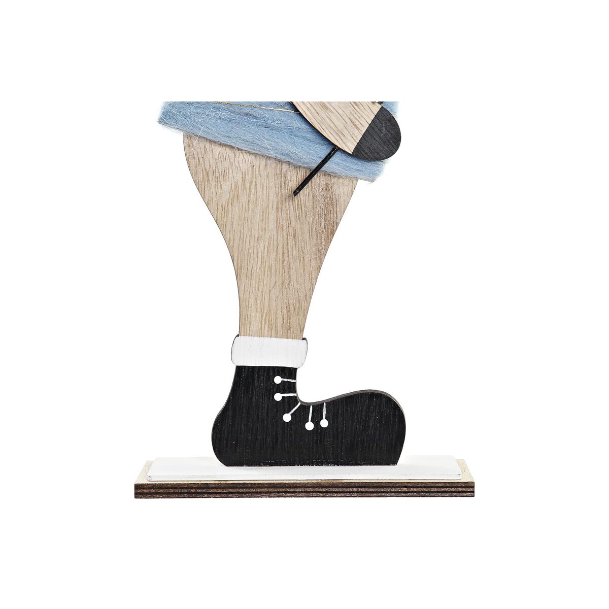 Adorno Navideño DKD Home Decor Madera Poliéster Reno (5 x 22 x 41 cm) (4 Unidades)