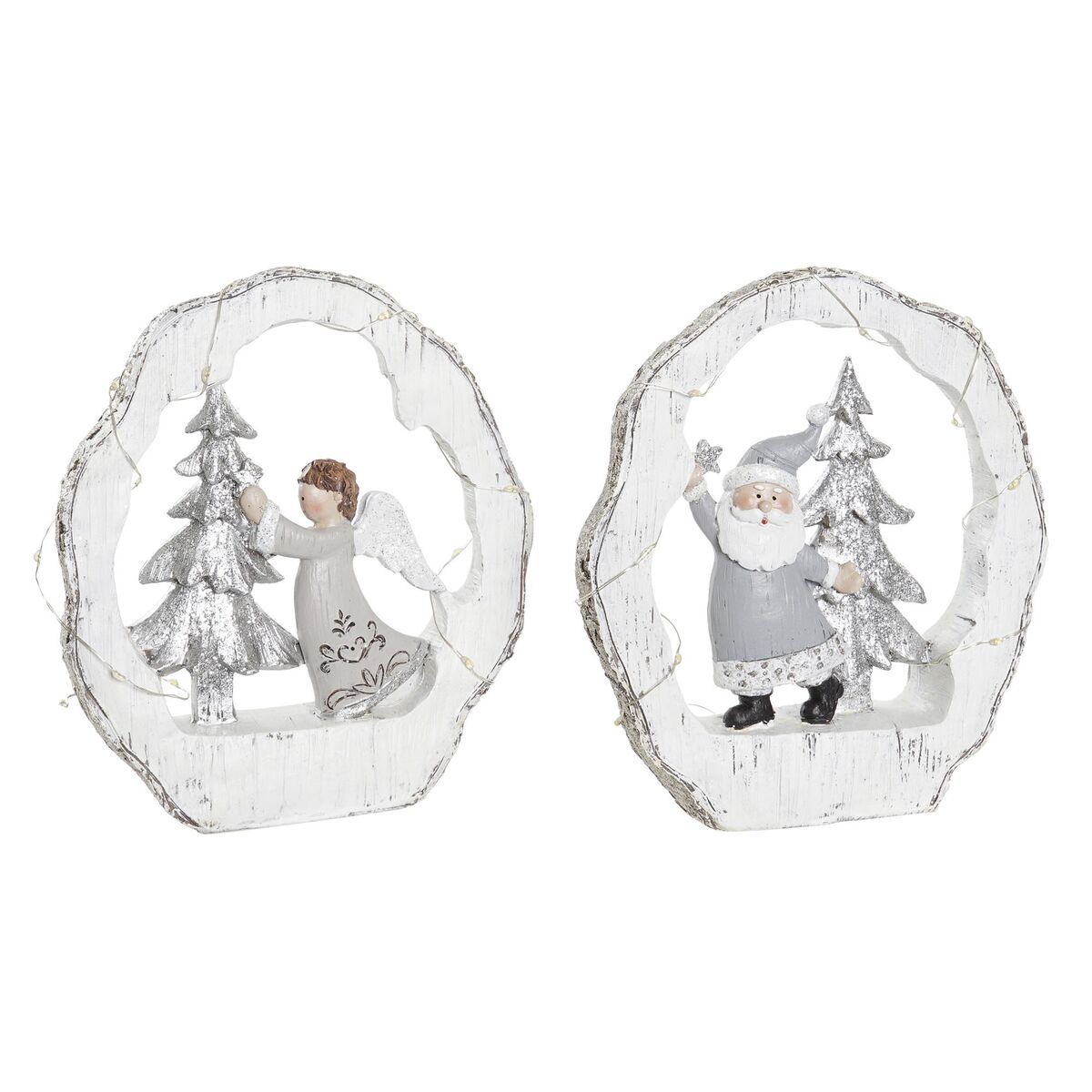 Adorno Navideño DKD Home Decor Resina (17 x 4,5 x 19 cm) (2 Unidades)