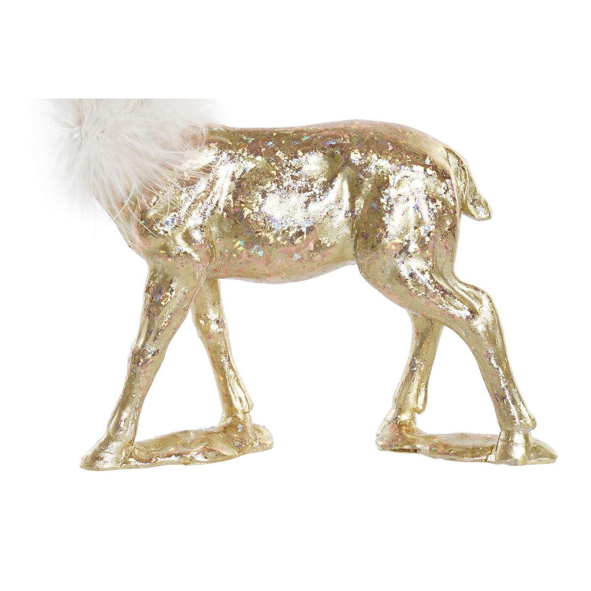 Adorno Navideño DKD Home Decor Resina Reno (17,5 x 9 x 22,5 cm) (2 Unidades)