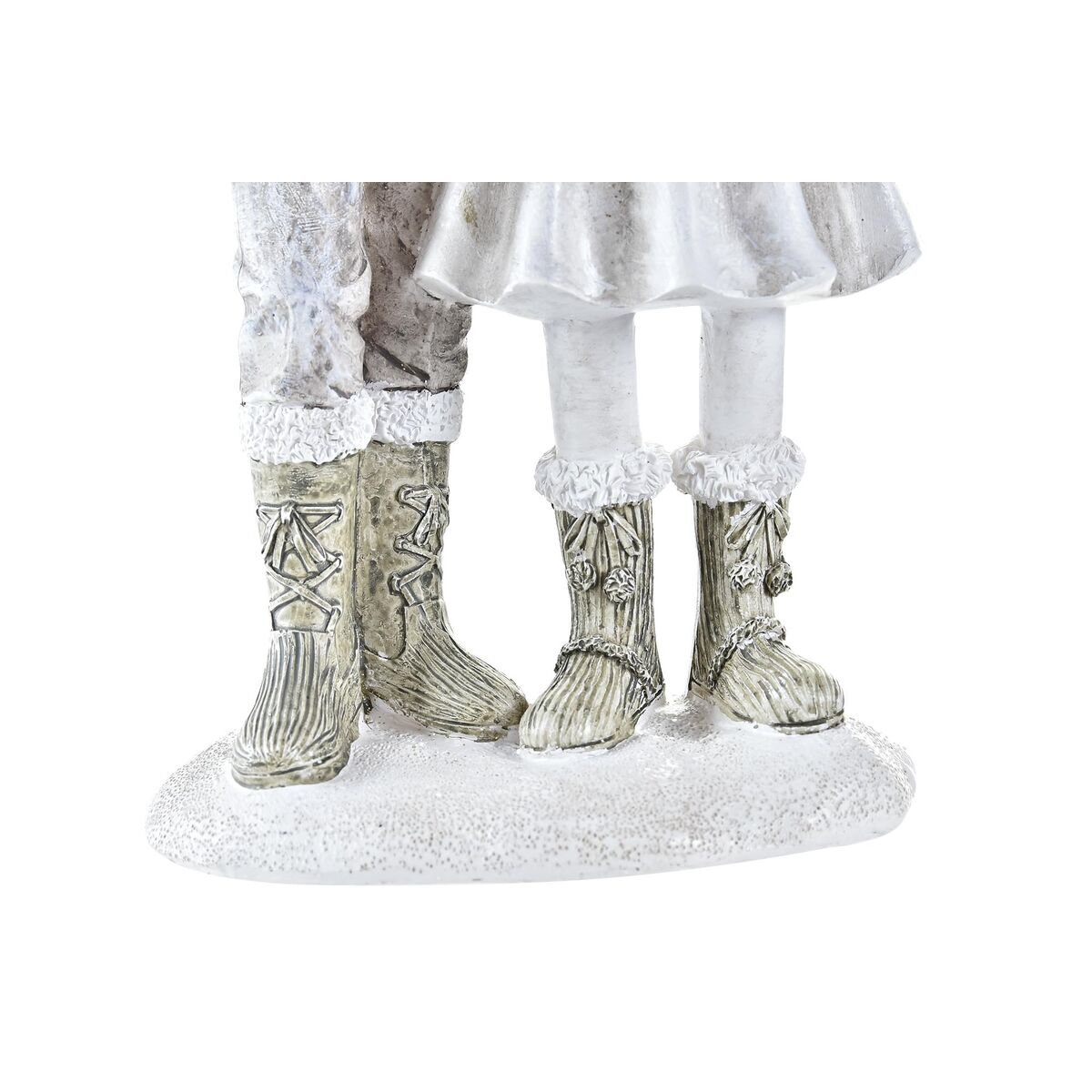 Adorno Navideño DKD Home Decor Resina Pareja (10,5 x 7 x 20,5 cm) (2 Unidades)