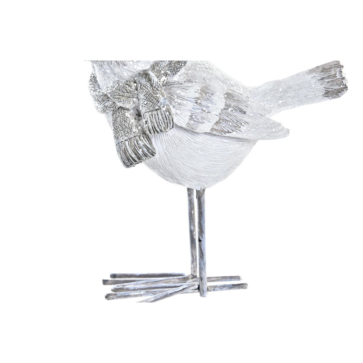 Adorno Navideño DKD Home Decor Resina Pájaro (10,5 x 5,5 x 10,5 cm) (2 Unidades)