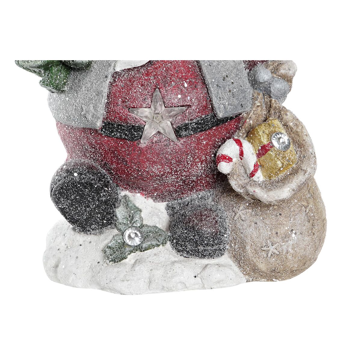 Adorno Navideño DKD Home Decor Papá Noel Magnesio (27 x 20 x 43 cm) (2 Unidades)