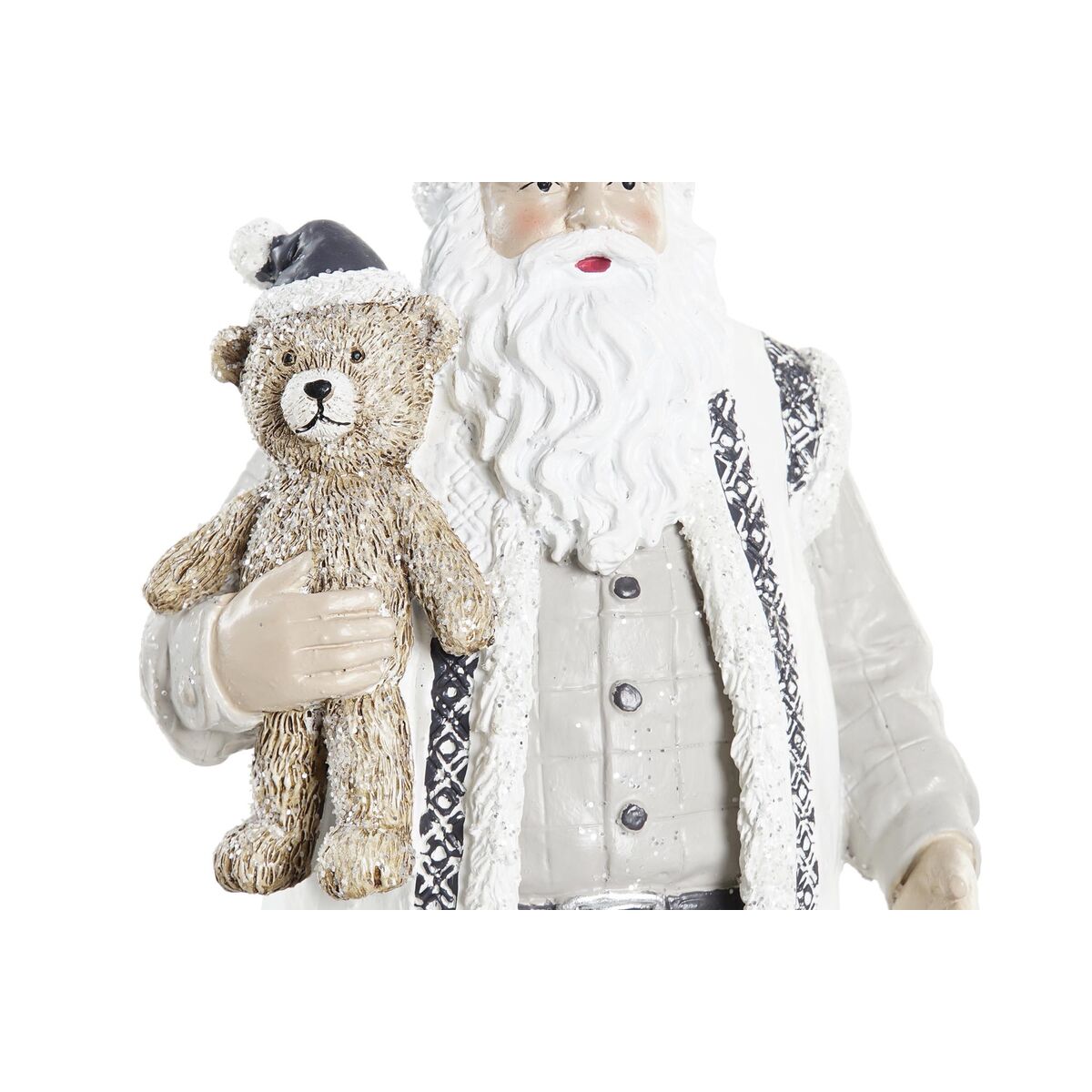 Adorno Navideño DKD Home Decor Resina Papá Noel (12 x 9 x 27 cm) (2 Unidades)