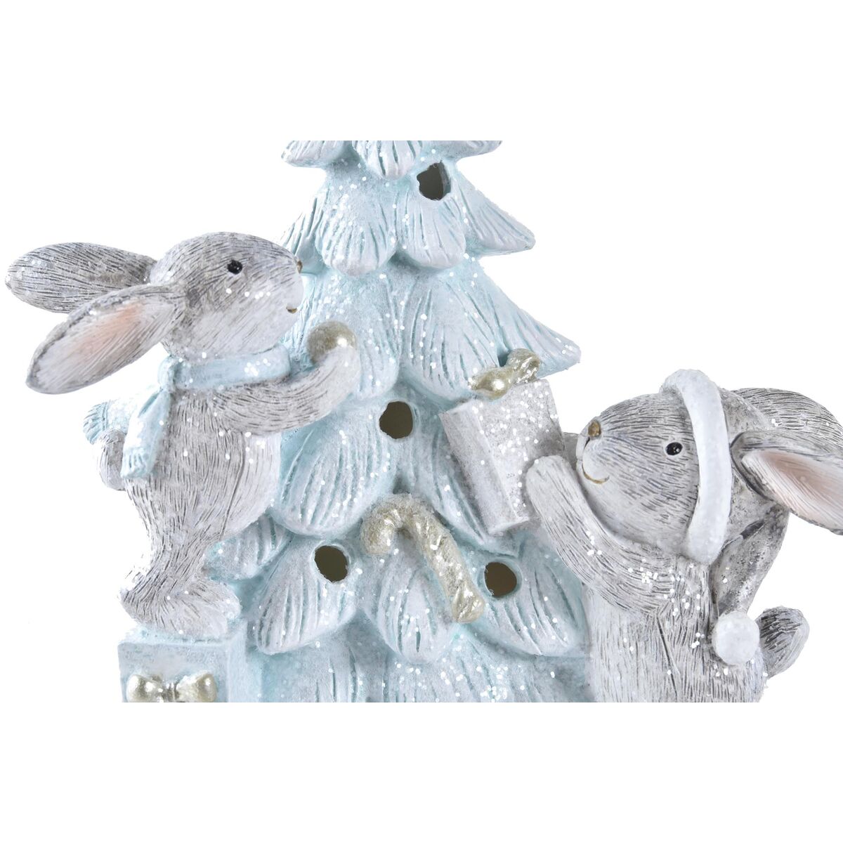 Adorno Navideño DKD Home Decor Árbol Resina (13,5 x 8 x 16 cm) (2 Unidades)