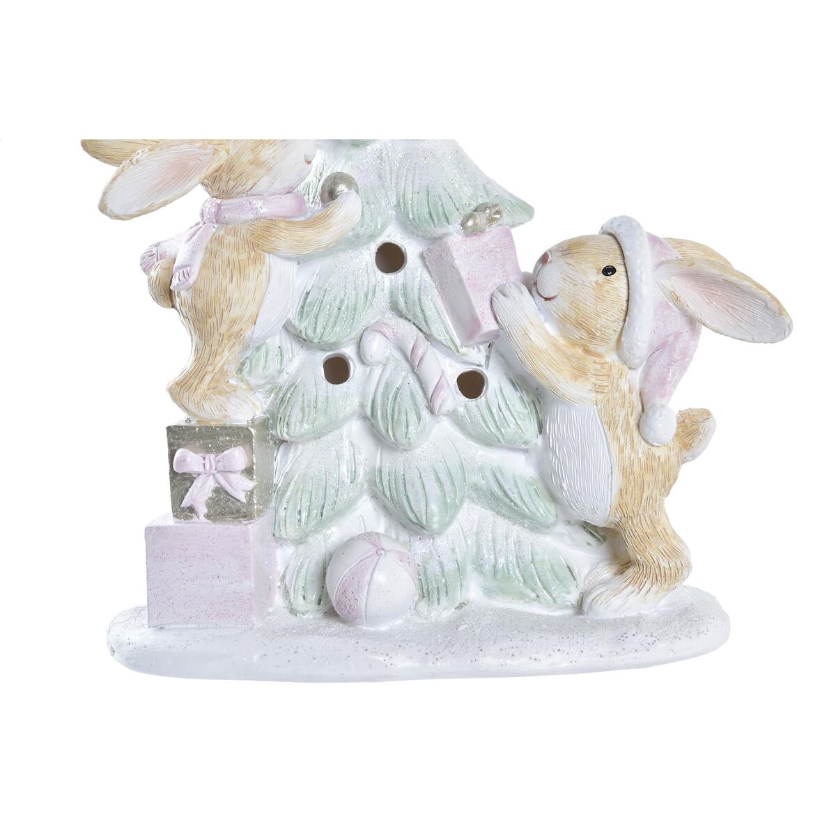 Adorno Navideño DKD Home Decor Árbol Resina (13,5 x 8 x 16 cm) (2 Unidades)