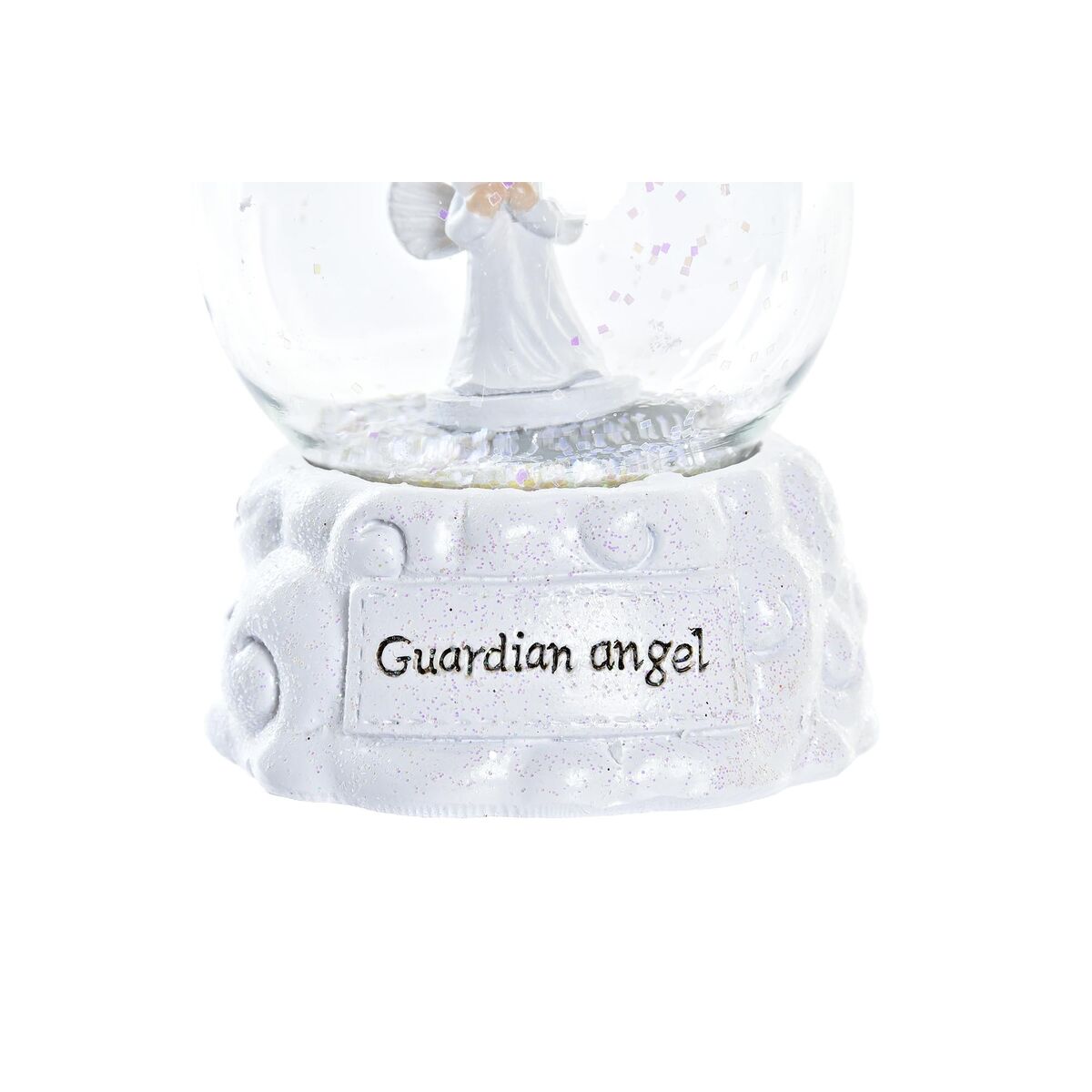 Bola de Nieve DKD Home Decor Blanco 6,5 x 6,5 x 8,5 cm (2 Unidades)