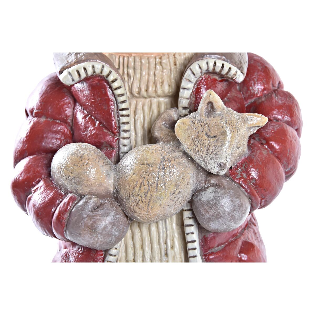 Adorno Navideño DKD Home Decor Poliéster Resina Niños (15 x 12 x 35 cm) (2 Unidades)