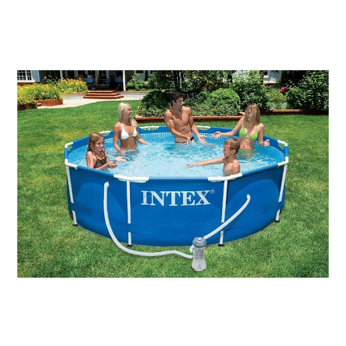Piscina Desmontable Intex Azul KIT 4485 L (ø 305 x 76 cm)