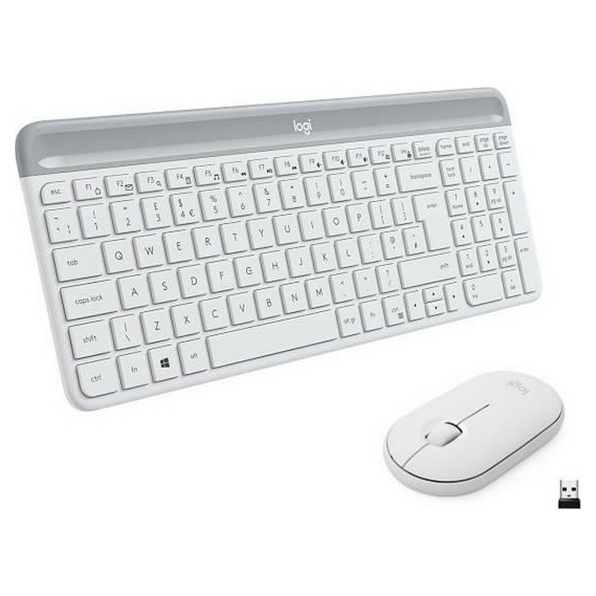 Teclado y Ratón Logitech  MK470 Blanco Francés AZERTY