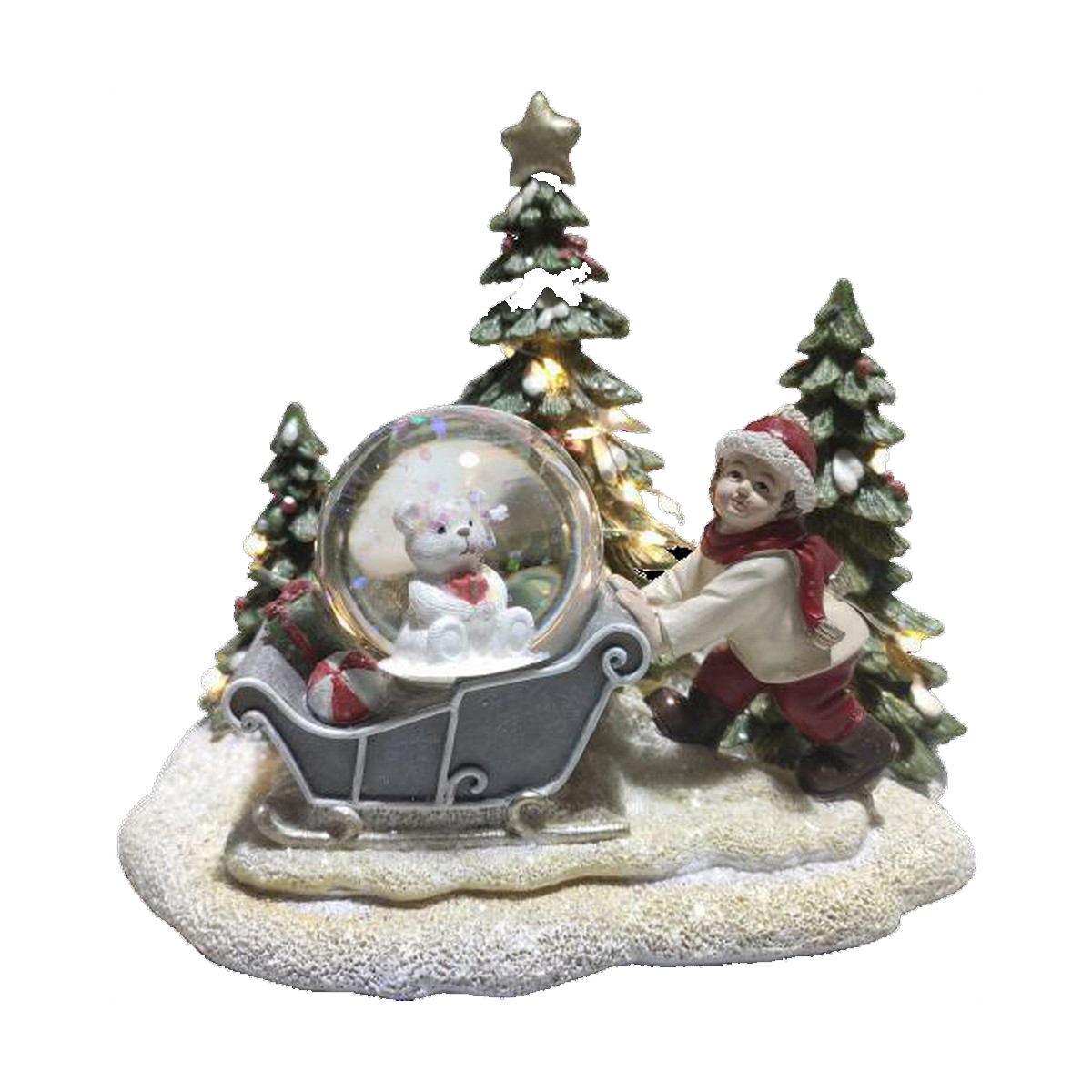Adorno Navideño DKD Home Decor Resina (16 x 12,5 x 14,5 cm) (2 Unidades)